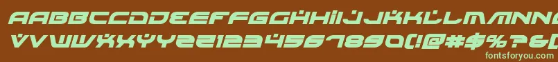 Battlefieldv4boldital Font – Green Fonts on Brown Background