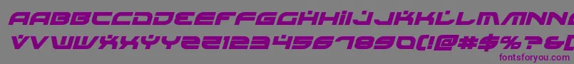 Battlefieldv4boldital Font – Purple Fonts on Gray Background