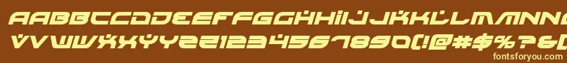 Battlefieldv4boldital-fontti – keltaiset fontit ruskealla taustalla