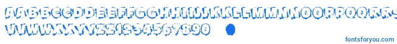 Scratchtoreveal Font – Blue Fonts on White Background