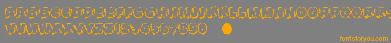 Scratchtoreveal Font – Orange Fonts on Gray Background
