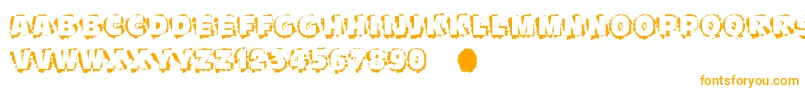 Шрифт Scratchtoreveal – оранжевые шрифты на белом фоне