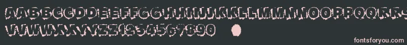 Шрифт Scratchtoreveal – розовые шрифты на чёрном фоне