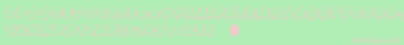 Scratchtoreveal Font – Pink Fonts on Green Background