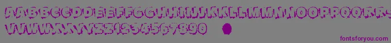 Шрифт Scratchtoreveal – фиолетовые шрифты на сером фоне