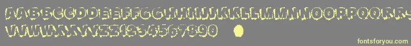 Шрифт Scratchtoreveal – жёлтые шрифты на сером фоне