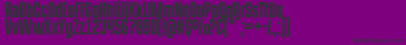 HermanoaltoChisel-fontti – mustat fontit violetilla taustalla