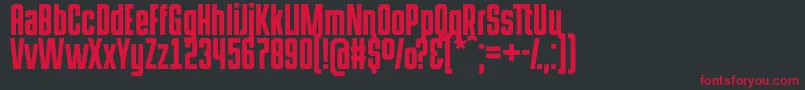 HermanoaltoChisel Font – Red Fonts on Black Background