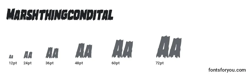Marshthingcondital Font Sizes
