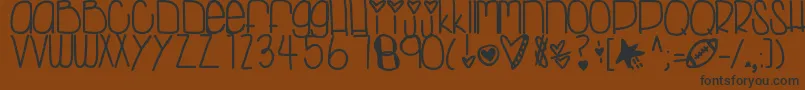 Letsgo Font – Black Fonts on Brown Background