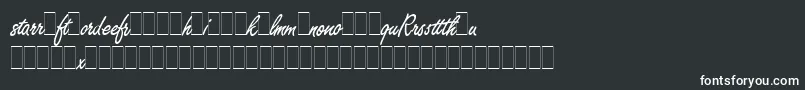 Шрифт FreestyleScriptAltsLetPlain.1.0 – белые шрифты на чёрном фоне