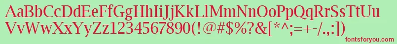 Luxirr Font – Red Fonts on Green Background