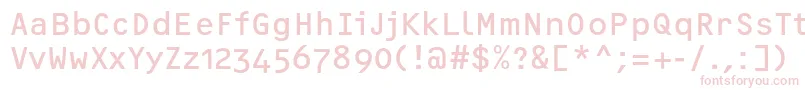 OcrfRegularosfc Font – Pink Fonts on White Background