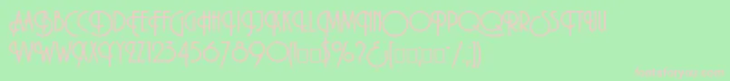 Macarena Font – Pink Fonts on Green Background