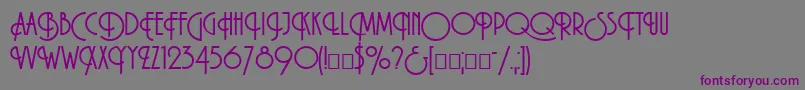 Macarena Font – Purple Fonts on Gray Background