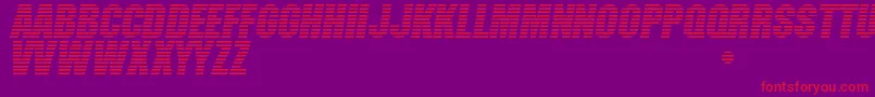 Former Font – Red Fonts on Purple Background