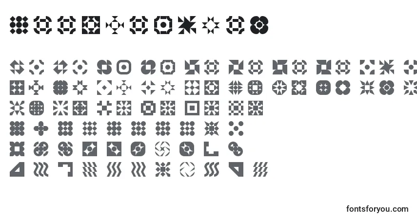 Schriftart 5geomedings – Alphabet, Zahlen, spezielle Symbole