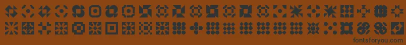 5geomedings Font – Black Fonts on Brown Background