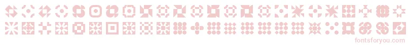 フォント5geomedings – 白い背景にピンクのフォント