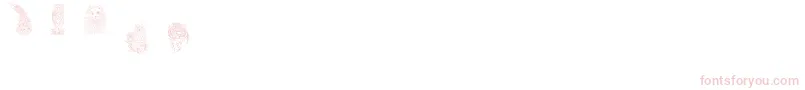 BabysBreathregular-fontti – vaaleanpunaiset fontit valkoisella taustalla