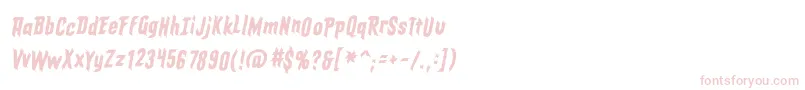 EldergodsBbItalic Font – Pink Fonts on White Background