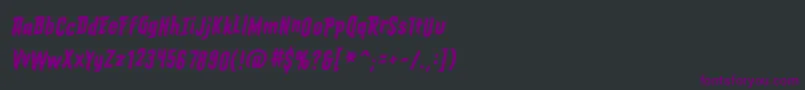 EldergodsBbItalic Font – Purple Fonts on Black Background