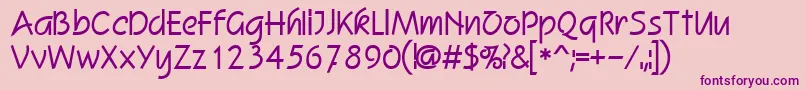 En savoir plus sur la police Squire Police Squire – polices violettes sur fond rose