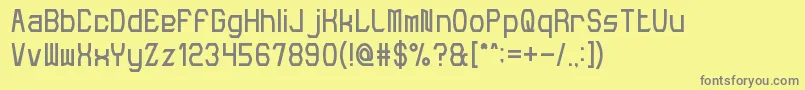 More about MakePeace Font MakePeace Font – Gray Fonts on Yellow Background