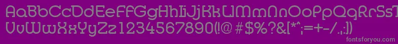 Czcionka MediaSerialRegularDb – szare czcionki na fioletowym tle