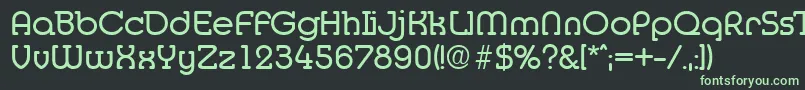 フォントMediaSerialRegularDb – 黒い背景に緑の文字