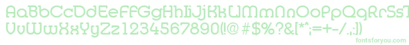 Шрифт MediaSerialRegularDb – зелёные шрифты на белом фоне