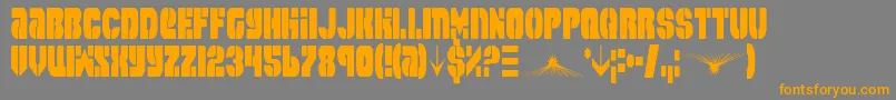More about SpaceCruiserCondensed Font SpaceCruiserCondensed Font – Orange Fonts on Gray Background