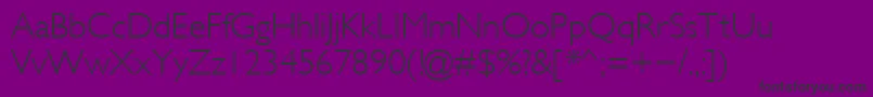 Galslight Font – Black Fonts on Purple Background