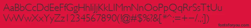 Galslight Font – Black Fonts on Red Background