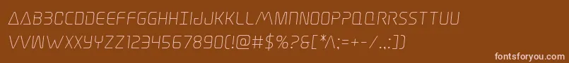 Шрифт Elitedangersemital – розовые шрифты на коричневом фоне