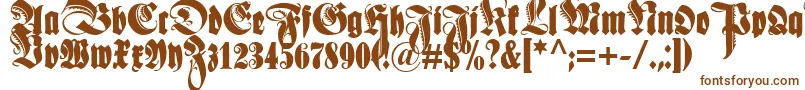 Schmaleanzeigenschriftzier Font – Brown Fonts