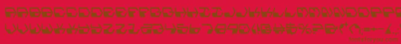 Weitere Informationen zur Deranianc-Schriftart Deranianc-Schriftart – Braune Schriften auf rotem Hintergrund