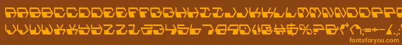 Weitere Informationen zur Deranianc-Schriftart Deranianc-Schriftart – Orangefarbene Schriften auf braunem Hintergrund