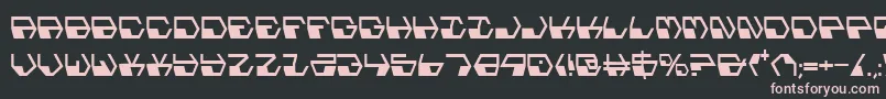 Deranianc Font – Pink Fonts on Black Background