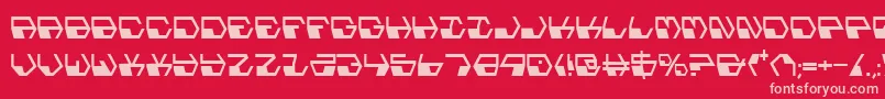 Deranianc Font – Pink Fonts on Red Background