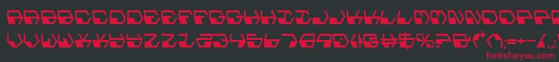 Deranianc Font – Red Fonts on Black Background