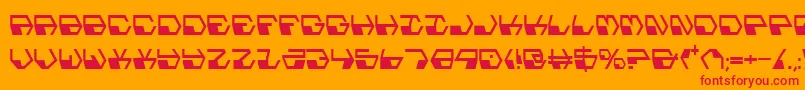 Deranianc Font – Red Fonts on Orange Background