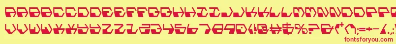 Deranianc Font – Red Fonts on Yellow Background
