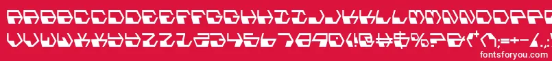 Deranianc Font – White Fonts on Red Background