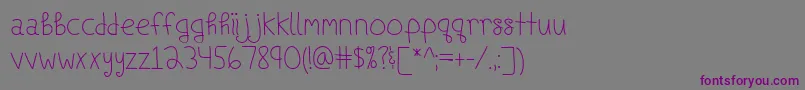 ShipsInTheNight Font – Purple Fonts on Gray Background