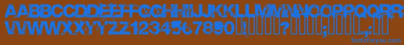 Base Font – Blue Fonts on Brown Background