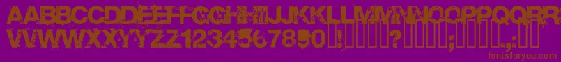 Base Font – Brown Fonts on Purple Background