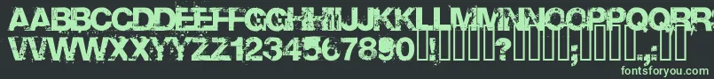 Base Font – Green Fonts on Black Background