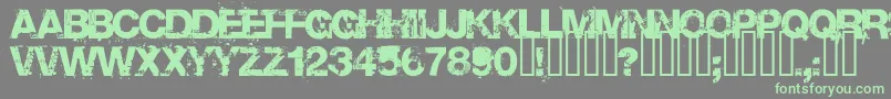 Base Font – Green Fonts on Gray Background