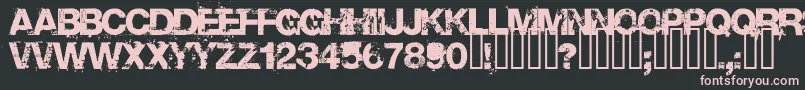 Base Font – Pink Fonts on Black Background